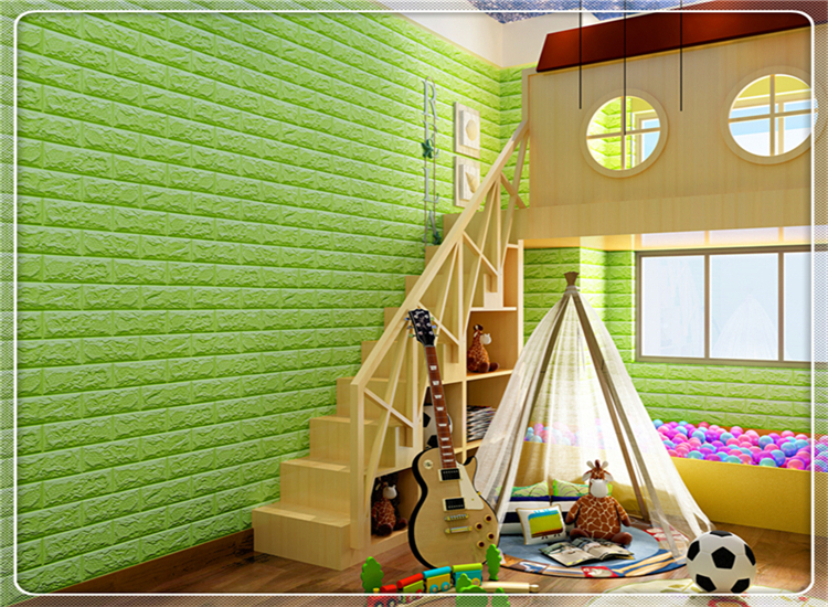 Self-stick Faux Tile Styrofoam Brick Panels,3de Wallpaper