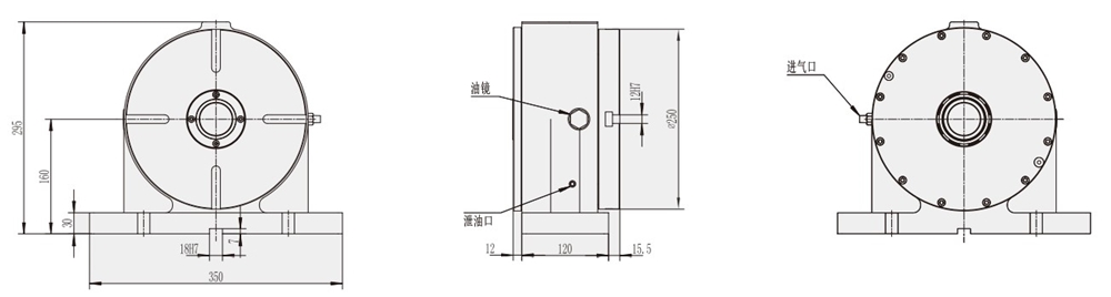 AR-250 Machine Tool Parts CNC Machining Center Accessories CNC Turntable Rotary Table