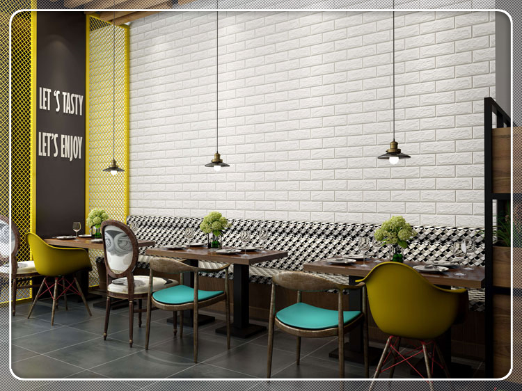 Factory Sale 3D Pe Foam  Sponge Wallpaper
