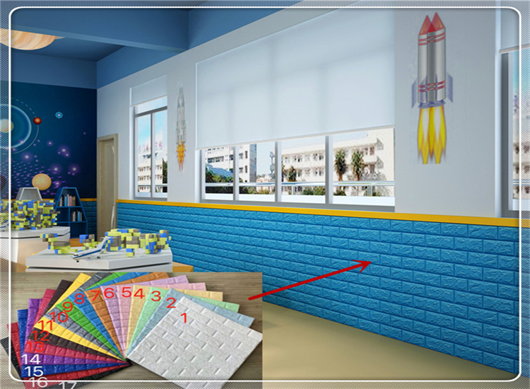 Modern 3D PE Foam Panel Wallpaper Wooden Foam Panel Home Decor with Waterproof Function Graphic Design Solution