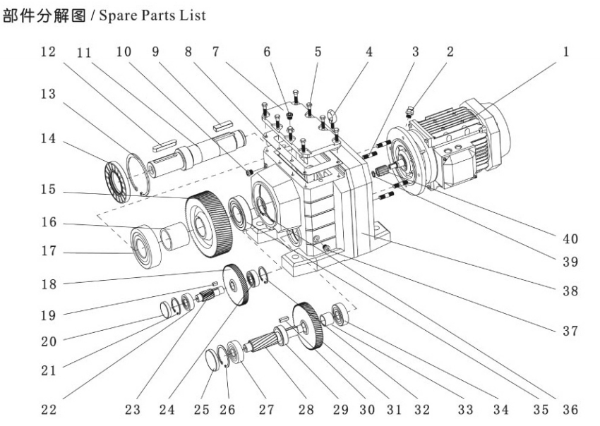 Flange Mounted R Series Helical Gearbox R Series Helical Gear Electric Motor Speed Reducer Gearbox Bike Gearbox Manual Lifting j