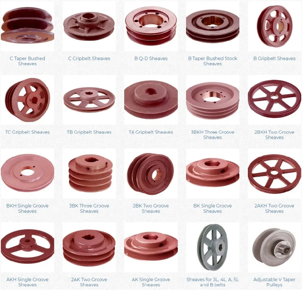 Special Hot Selling 2AK Series American Standard Cast Iron Double Groove Sheaves Pulleys for 4L or a Belts