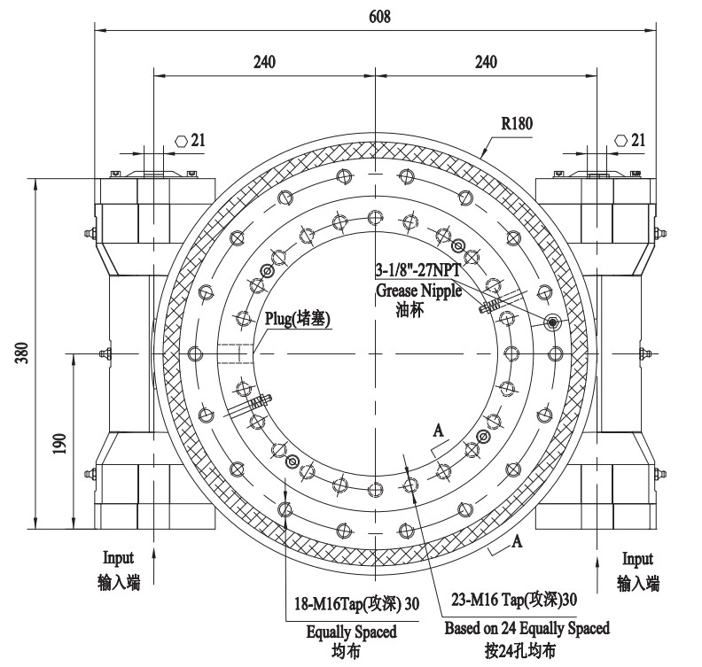 Made in China Superior Quality FWA Series FWA14-2 Reducer Slewing Drive for Solar Industry