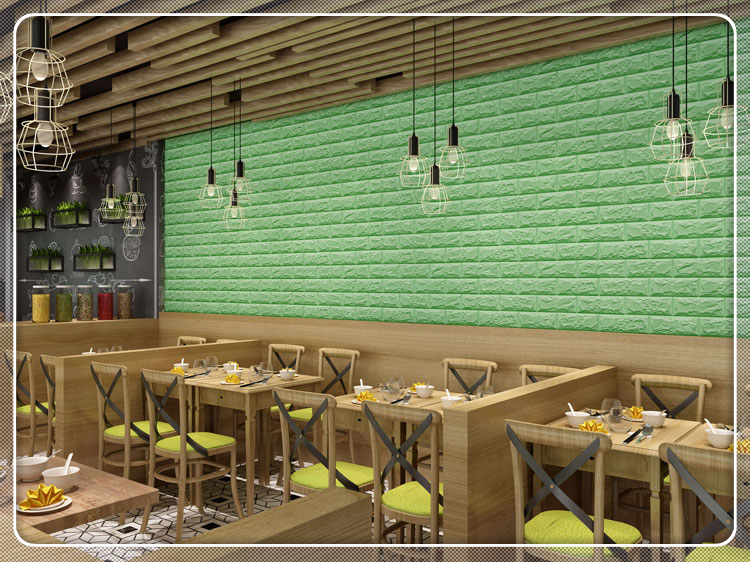 Factory Sale 3D Pe Foam  Sponge Wallpaper