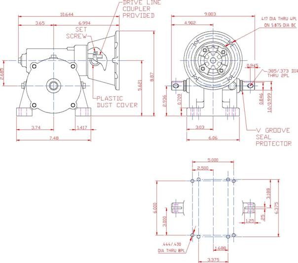 Gearbox for Center Pivot Irrigation System
