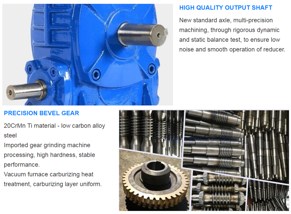 Small Turbine Reducer Gearbox All Copper Three-Phase Motor With WP Worm Gear for Machinery Industries WPA and WPO Model