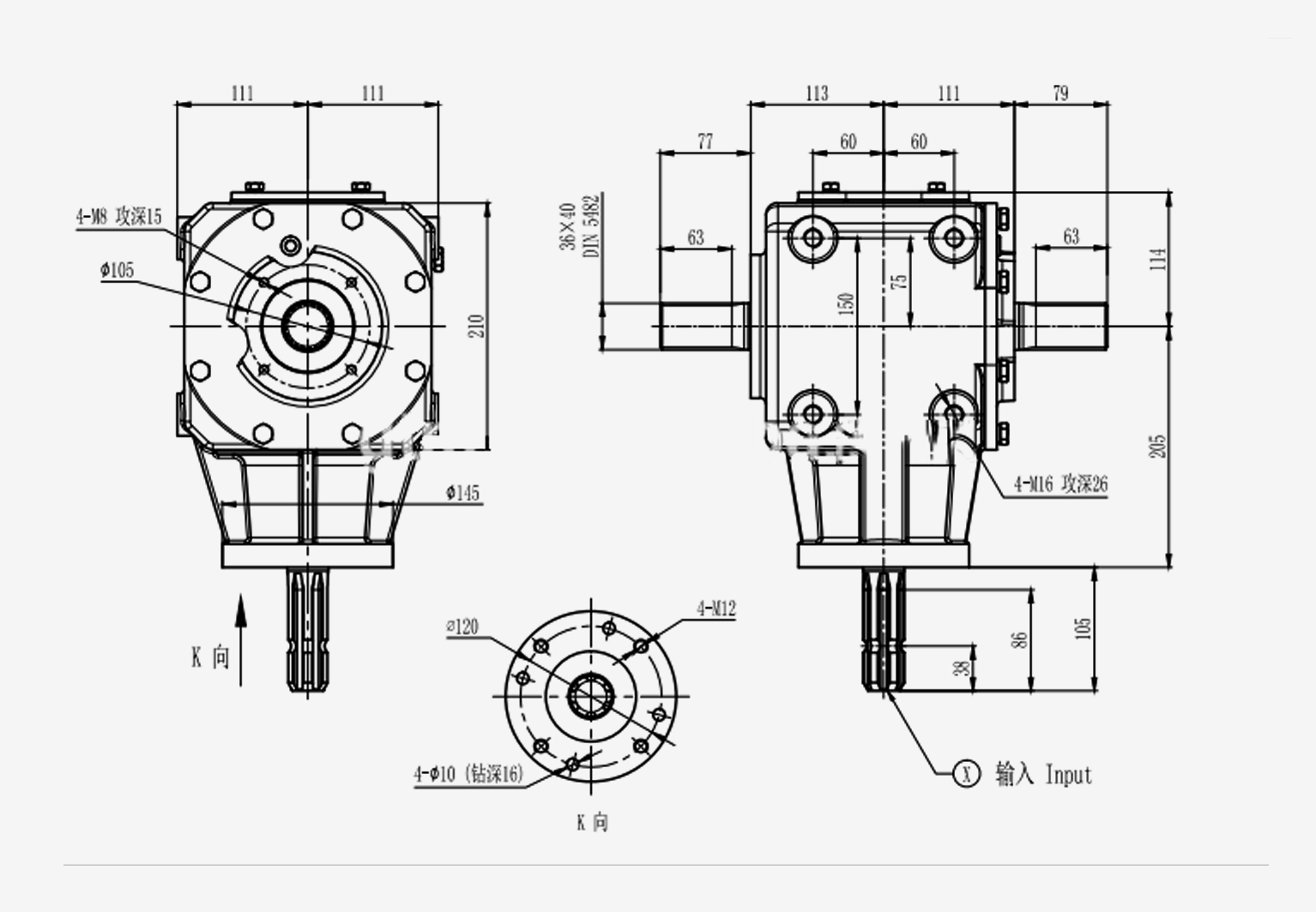 Agricultural Gearbox for Flail Mower PTO Drive Shaft Steel Straight Spline Drive Gear High Precision OEM