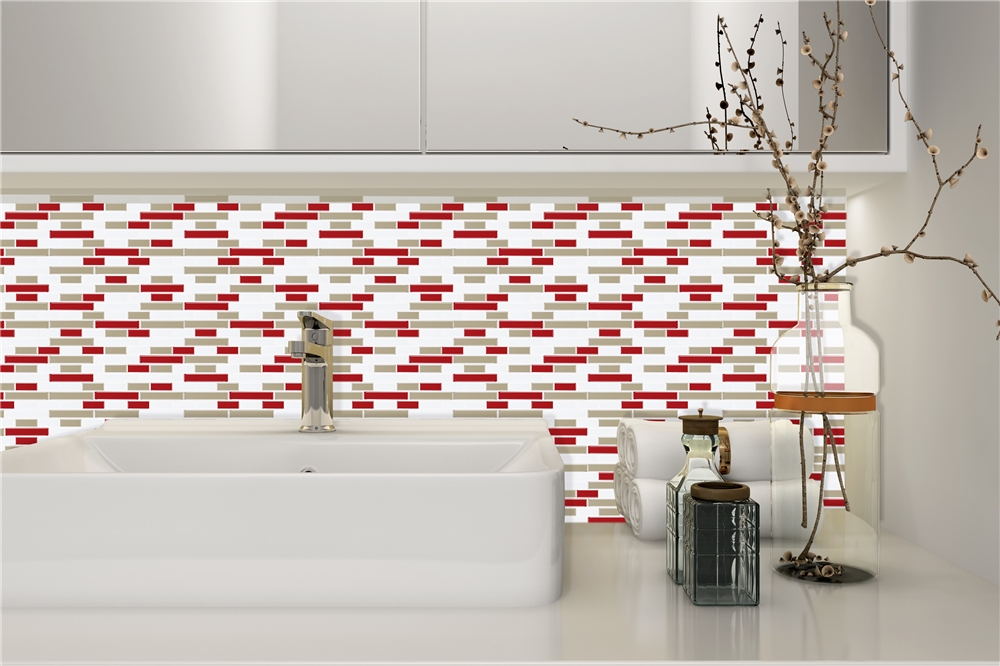 Newest Design Popular Style Peel and Stick Bathroom Tile Backsplash Wallpaper Home Decoration 3d