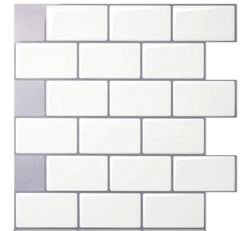 Newest Design Popular Style Peel and Stick Bathroom Tile Backsplash Wallpaper Home Decoration 3d