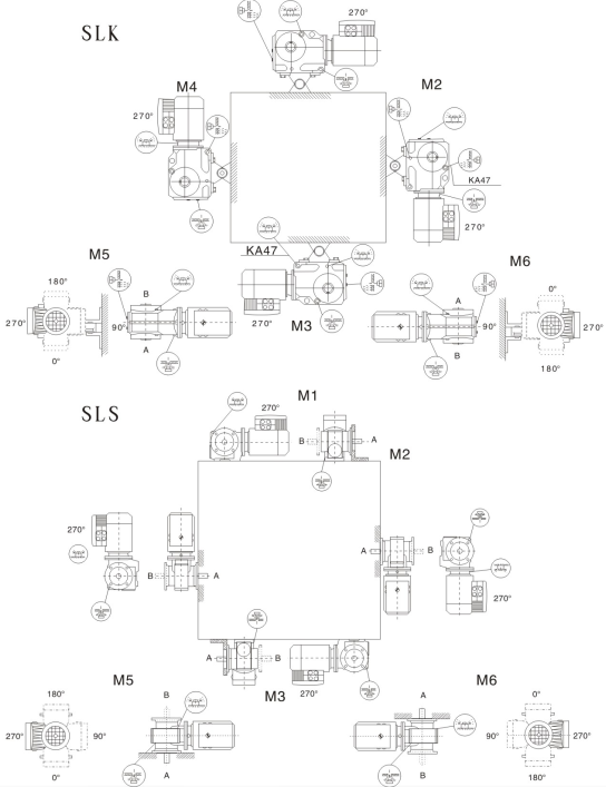 F Series Manual Transmission Gearbox Differential Drive Reduction Gear Box In-Line Reverse Helical Power Transmission