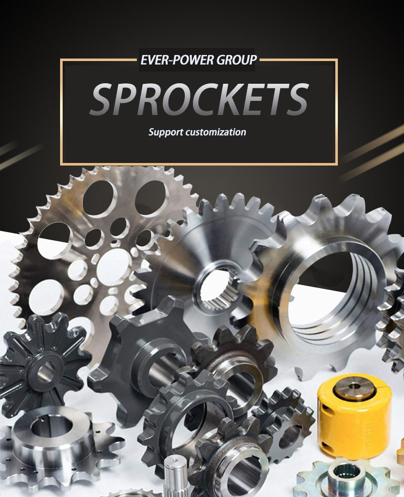 DIN6885 Standard Induction Hardness HRC45~55 06B,08B,10B,12B,16B Finished Keyway Bore Sprockets