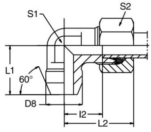 Hydraulic Cylinder Parts Quick Connect Parker Weld Elbow-WAS Hydraulic Fitting for Tractor Supply