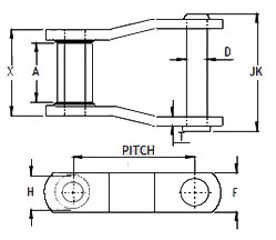 China Manufacture Wh Series Wh78 Wh188 Wh124 Wh106 Wh111 Wh132 Wh150 Wh155 Wh159 Hard Soft Bend Welded Mill Chain