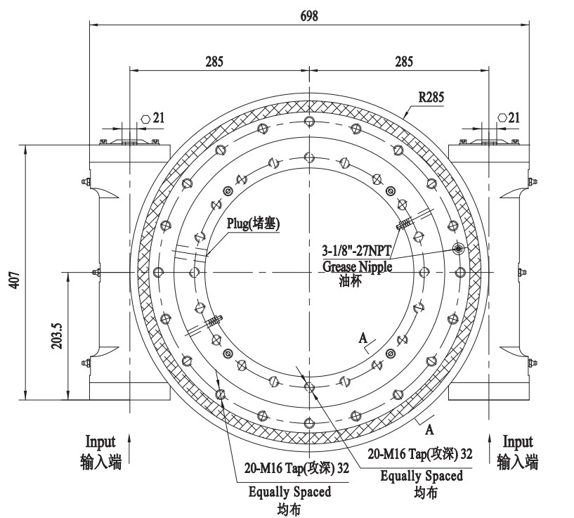 Guaranteed Quality Proper Price FWA Series FWA17-2 Slewing Drive Reducer for Metalworking