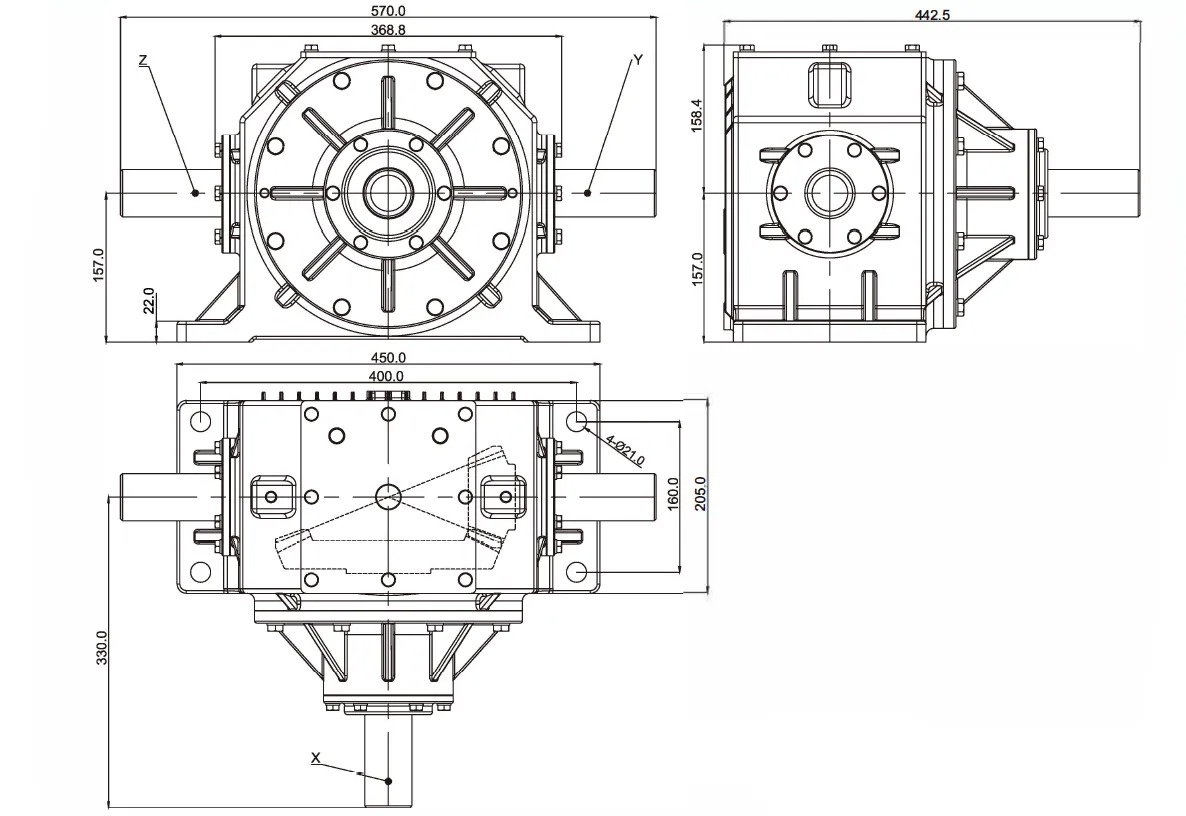 Fully Automatic Square & round Balers Gearbox for Agricultural Machines for Hay Rakes & round Straw Balers