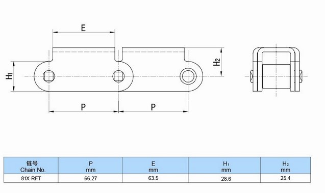 81x Agriculture Chain Lumber Conveyor Chain