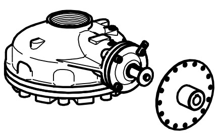 JB2920 Standard Bevel Gear Box Flange Type B Chinese Three Claw BA Series