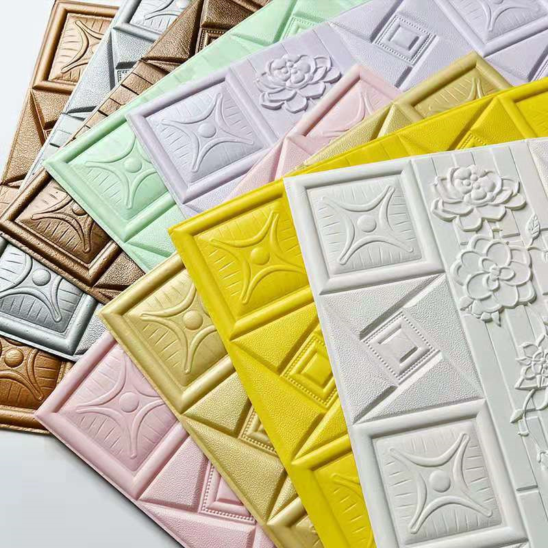 Panel Wall Foam/korean Foam Tiles 3d Wall Paper Wallpaper