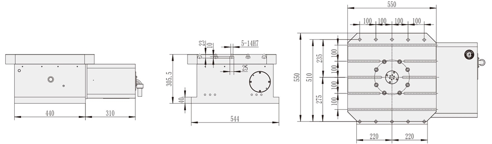 WT-H550 Made in China Superior Quality Small Machining Center Cnc Accessories