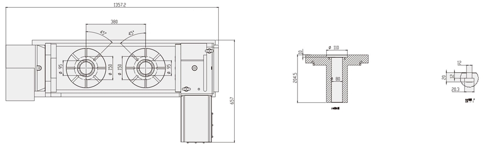 WT-S255-T2 Machine CNC Machining Center Parts CNC Turntable Rotary Table for CNC Machinery