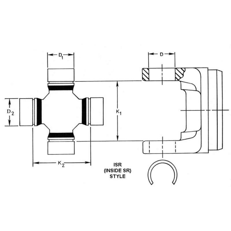 Joint Suitable Ford Classic Transit Transmission Shaft Universal Joint Cross Shaft