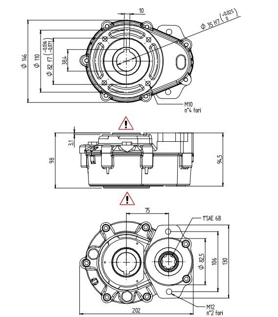 Hydraulic PTO Drive Gearbox Speed Increaser