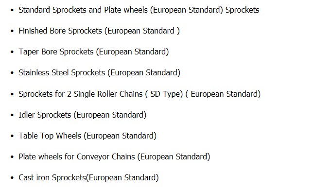 Roller Chain Sprockets