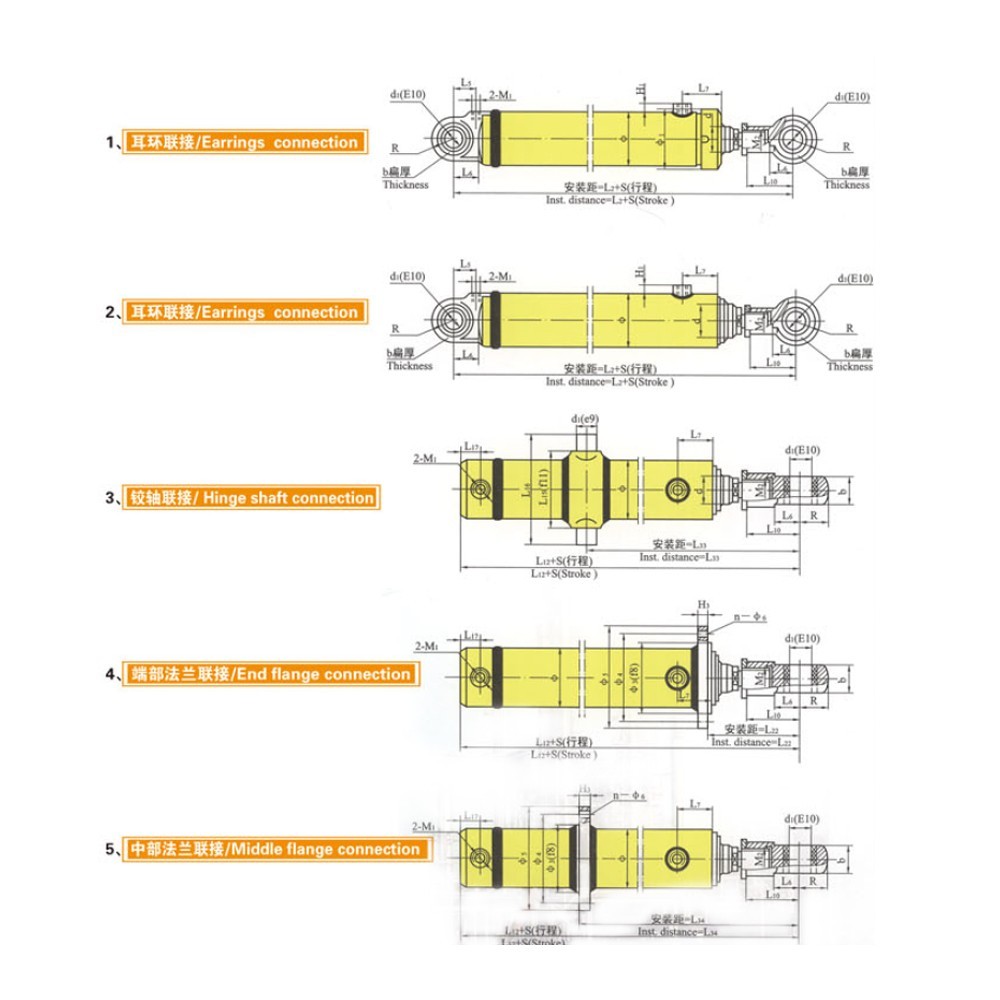 Hydraulic Cylinder for Excavator & Loader Machinery