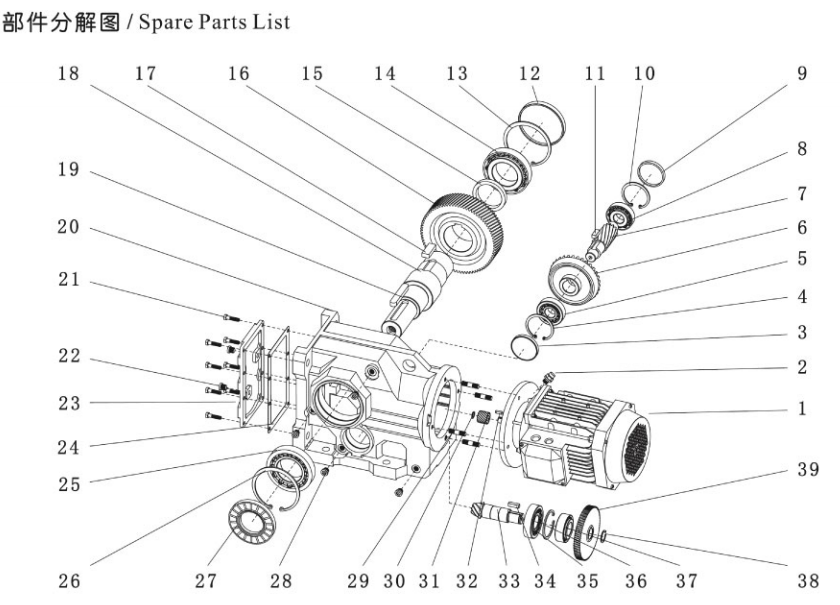 K Helical Bevel Gear Motor Shaft Mounted Gear Speed Reducer Marine Transmission Gearbox Harmonic Drive Reducer Restaurant Hotels
