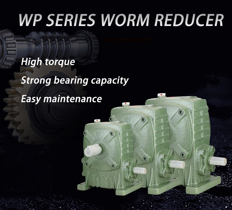 Small Turbine Reducer Gearbox All Copper Three-Phase Motor With WP Worm Gear for Machinery Industries WPA and WPO Model