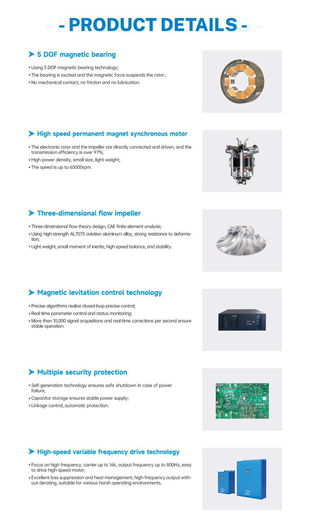 OIL-FREE VSD Magnetic Levitation Centrifugal Blower & Compressor