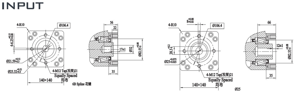 FWA Series FWA25-2 Slewing Drive Reducer Heavy-duty Slewing Drive for Excavator Accessories