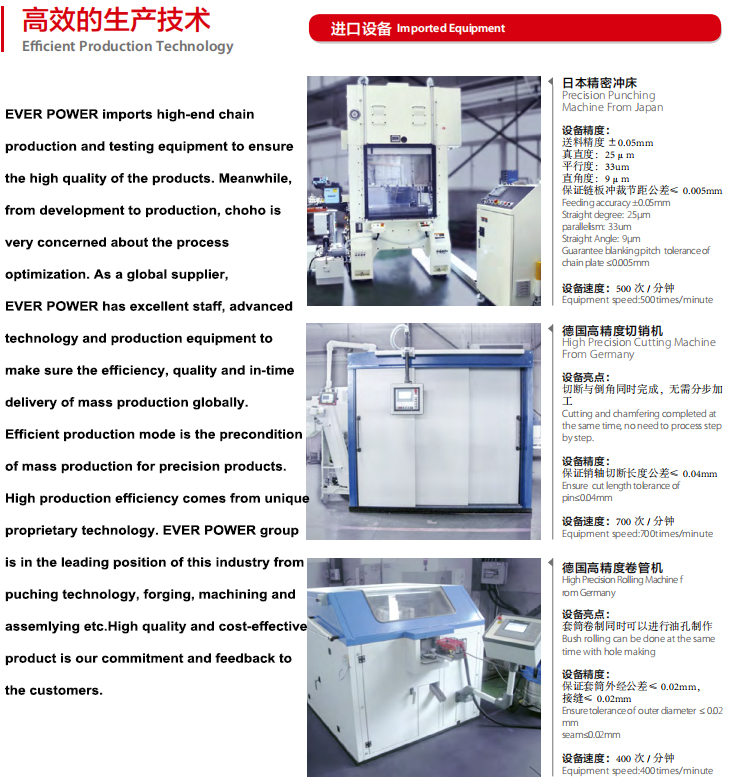 Agricultural Machinery Chains for Sugar Cane Harvester