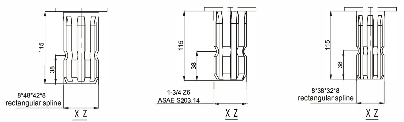 Fully Automatic Square & round Balers Gearbox for Agricultural Machines for Hay Rakes & round Straw Balers