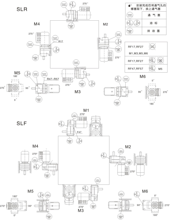 F Series Manual Transmission Gearbox Differential Drive Reduction Gear Box In-Line Reverse Helical Power Transmission