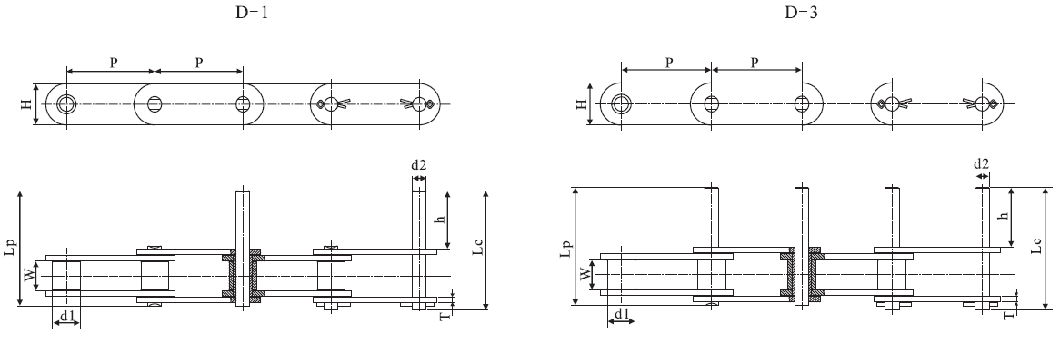 C212AH Stainless Steel Double Pitch Extended Pin Conveyor Chain and Sprockets in Steel