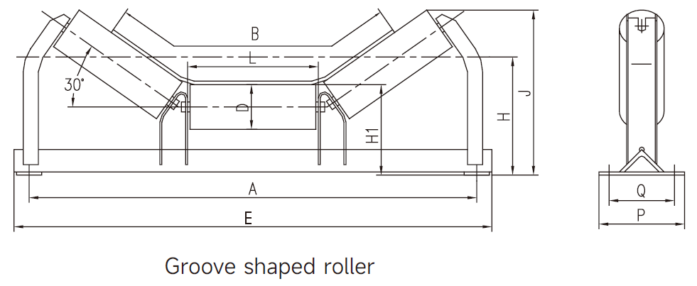 Troughed Idlers Manufacturer Various Type Trough Idler for Belt Conveyor