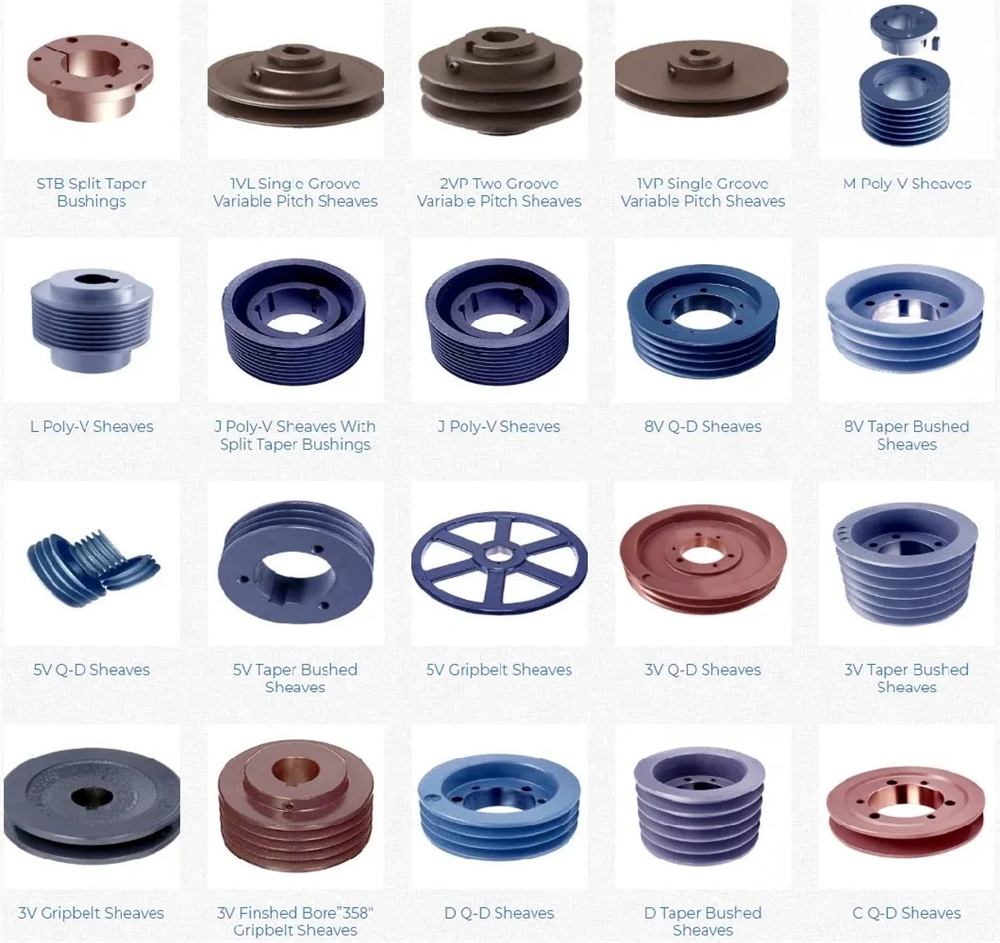 China Professional Manufacture American Standard 1TB Gripbelt Pulley With Split Taper Bushings