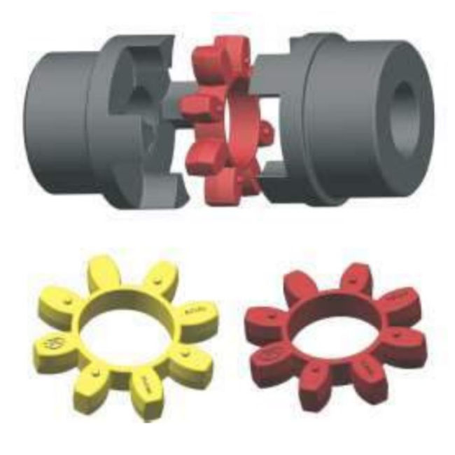 55*78mm D55L78 SRJ-55C Aluminum Jaw Flexible Ball Screw Shaft plum Coupling