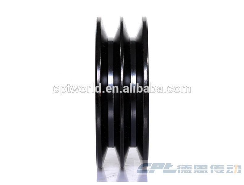 Multifunctional 2 Groove V Belt Pulley for Small Electric Motor Iron Phosphate Made in China
