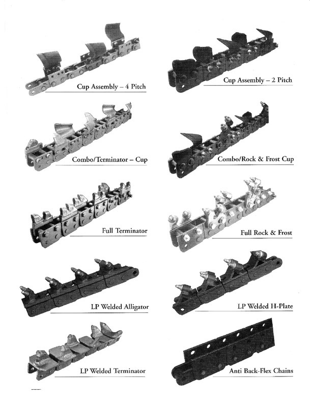 China Manufacture Replacement Chains Ground Hog Teeth Engineering Trencher Chain for Digging Underground Tool with High Quality