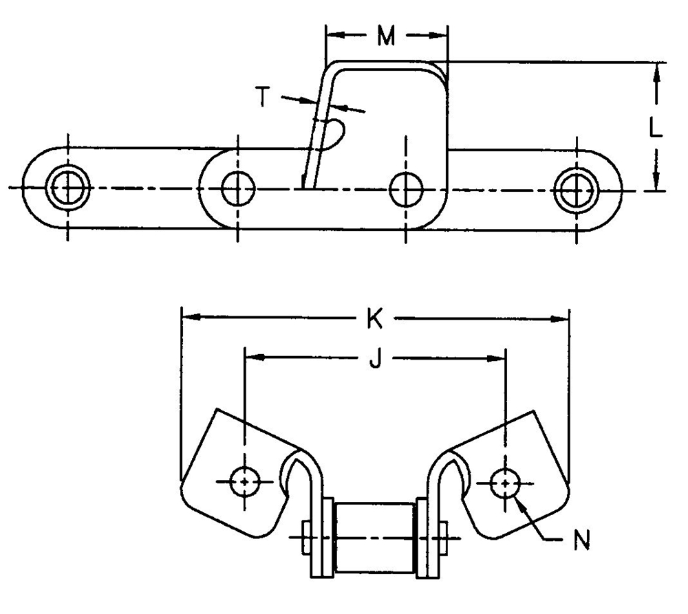 CA550F5 CA550F5S CA550F13 CA550F14 CA550F14S CA550F16 CA550F17  Agricultural Steel Conveyor CA550 Roller Chains With Attachment