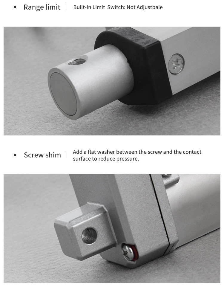 Electric Linear Actuators Stepper Motor 20mm Micro Linear Actuator  Jacking System Arrangements Configurations Bevel Gearboxes