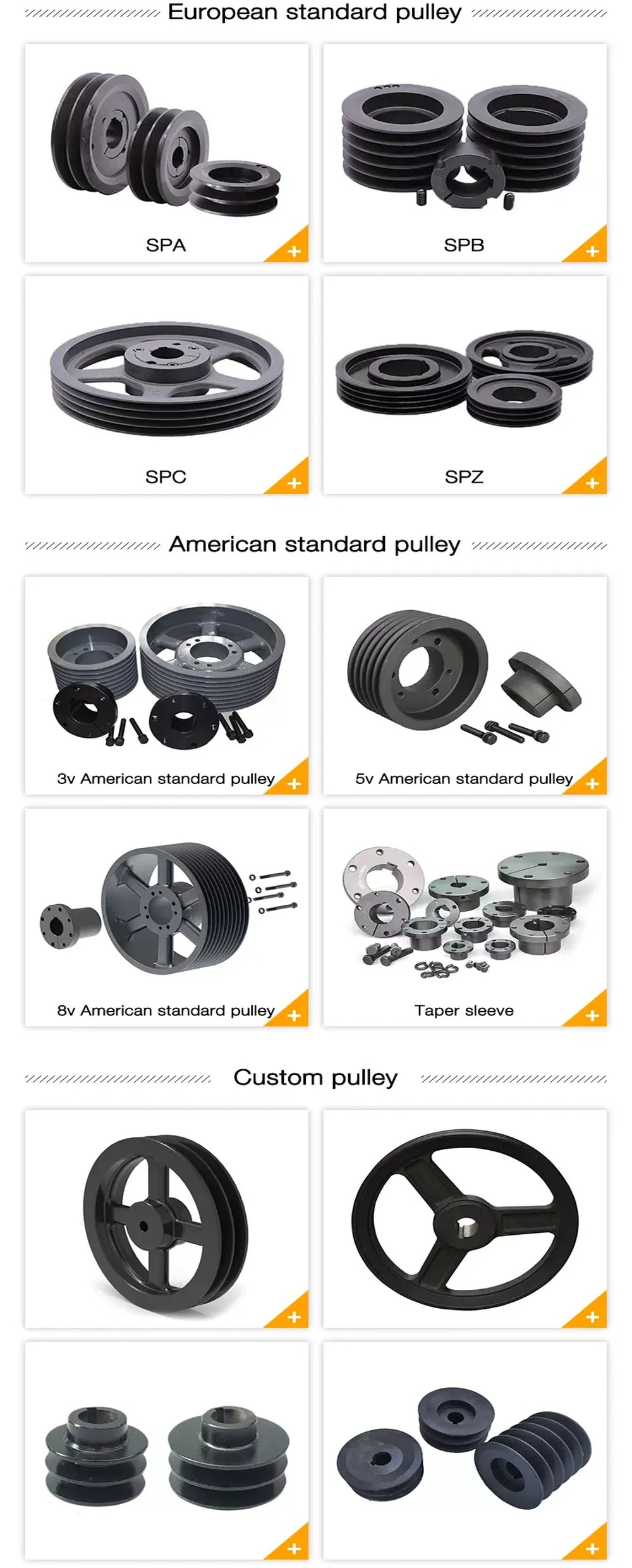 Professional Pulley for C Belts Sheaves with High Quality