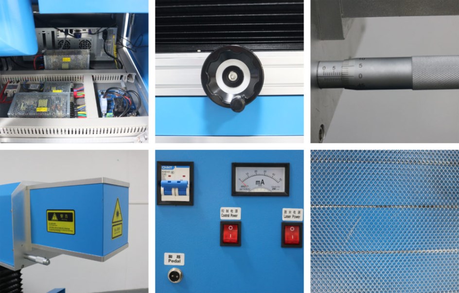 60W Water Cooling Dynamic CO2 Laser Engraving Machine With Glass Tube