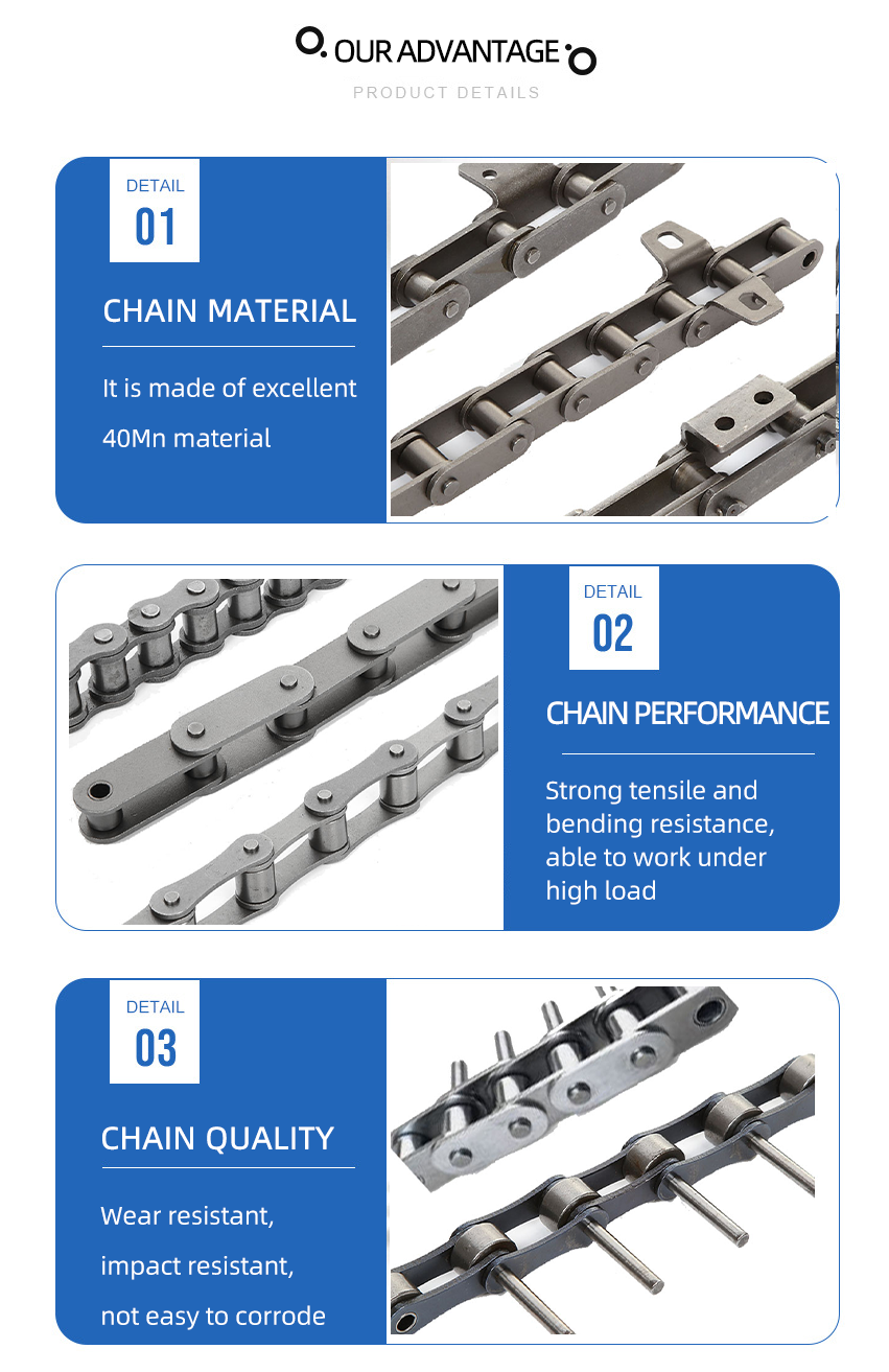 Roller Chain 06B Mini Roller Chain Stainless Steel