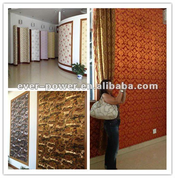 Multifunctional Wallcovering Damask Classic Big Flower Wallpaper for Wholesales