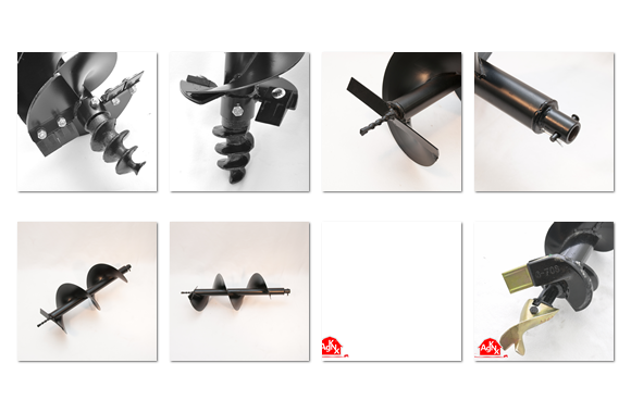 Hydraulic Auger Drill Attachments for Skid Steer Hole Digging Tools