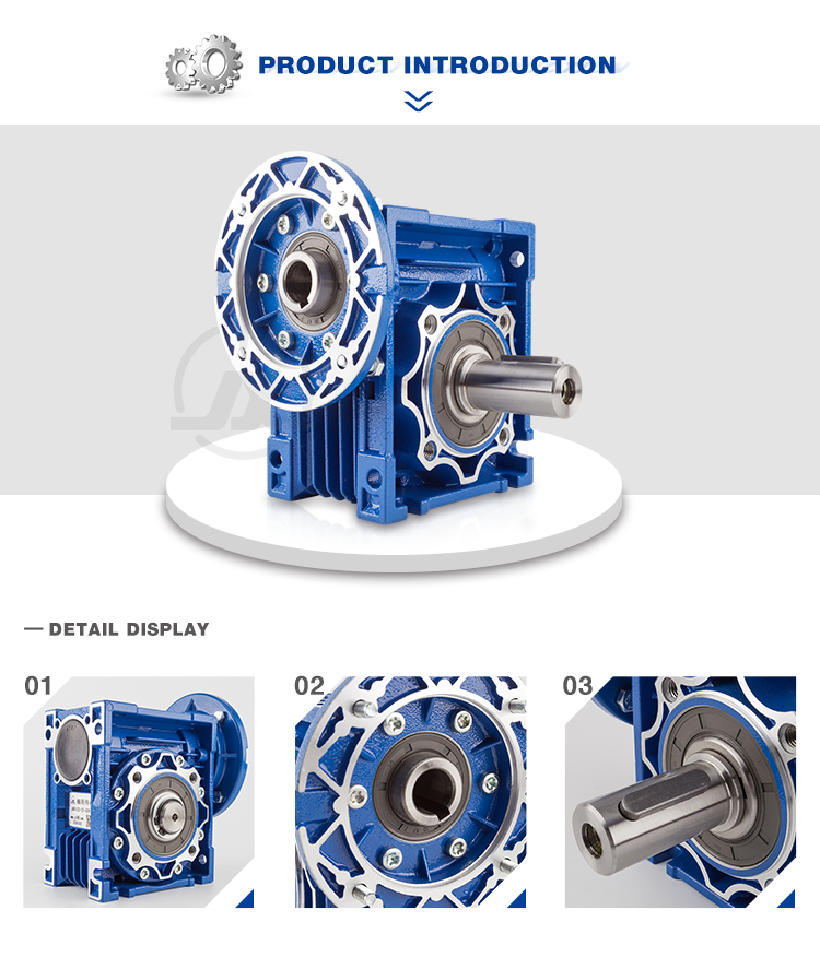 Custom Service 0.37 kw Ac 220 Small Dc Electric Worm Gear Reduction Geared Motor with Gearbox