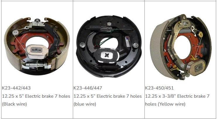 K23-450/451 Trailer Electric Brake 12.25 X 3-3/8 7 Holes